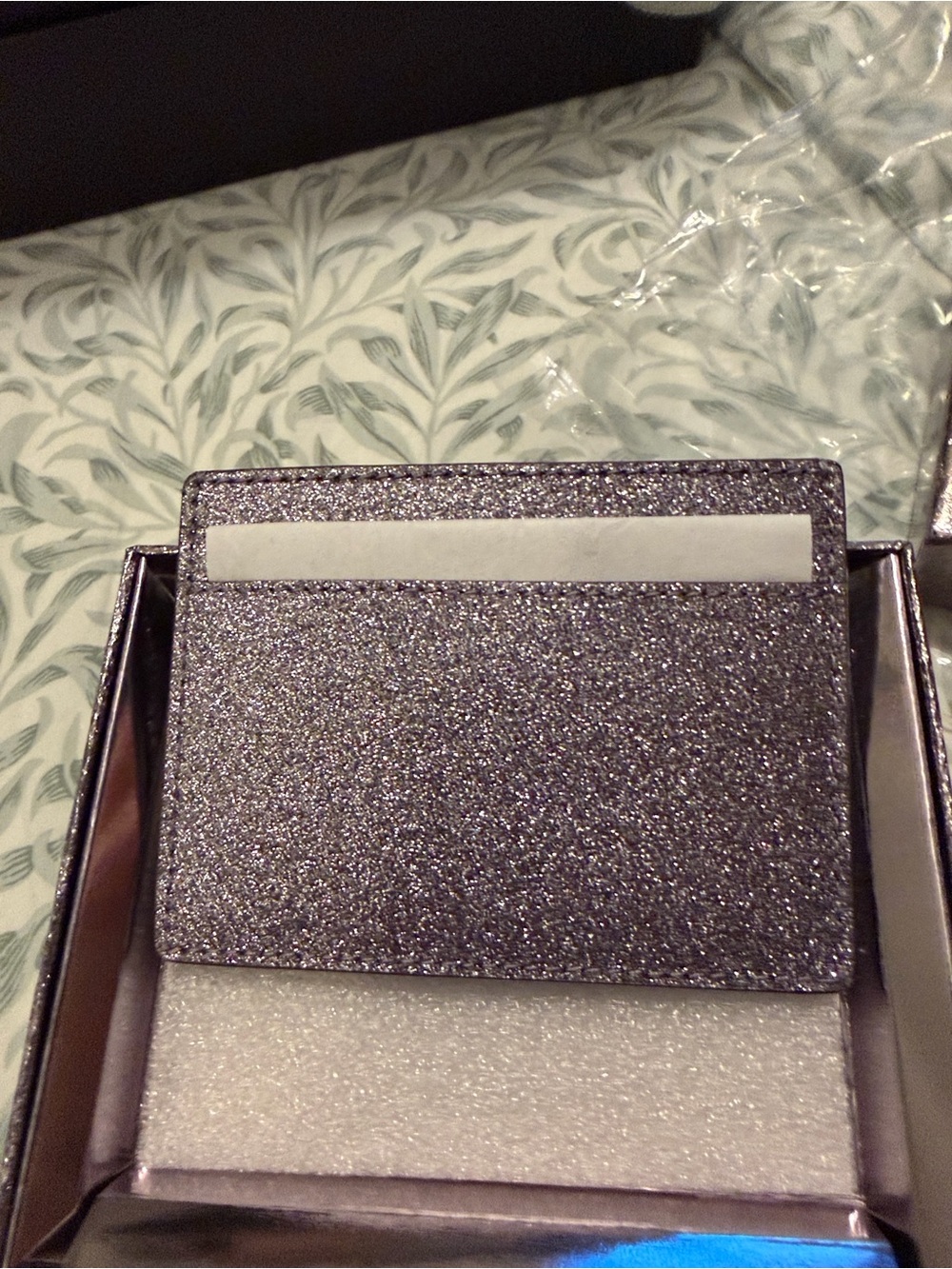 NWT Kate Spade Kenzie Glitter Card Holder - Picture 6 of 6